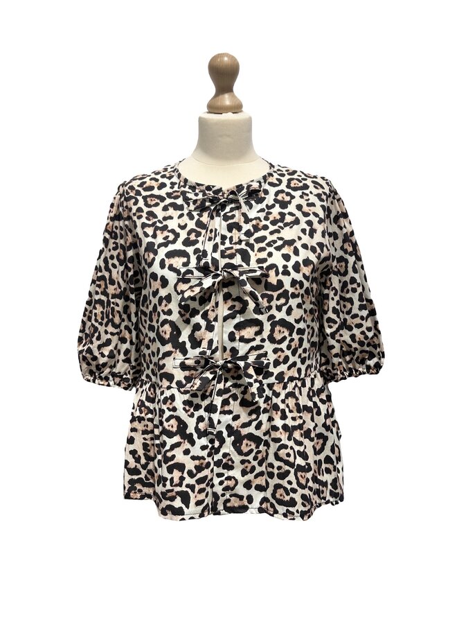 Blouse Strikjes KK12275 - Leopard