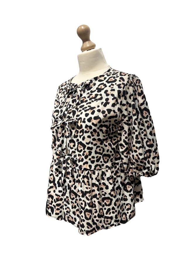 Blouse Strikjes KK12275 - Leopard