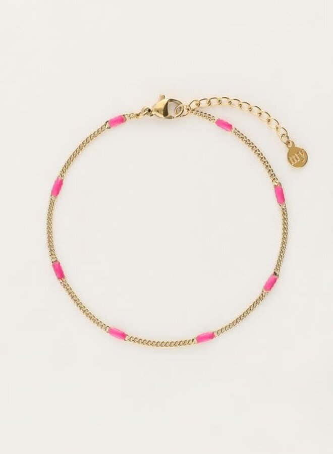 Ocean minimalistische armband roze