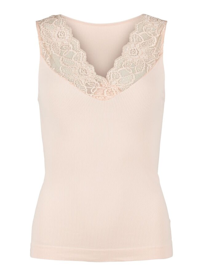 Belen v-lace Top - Cipria