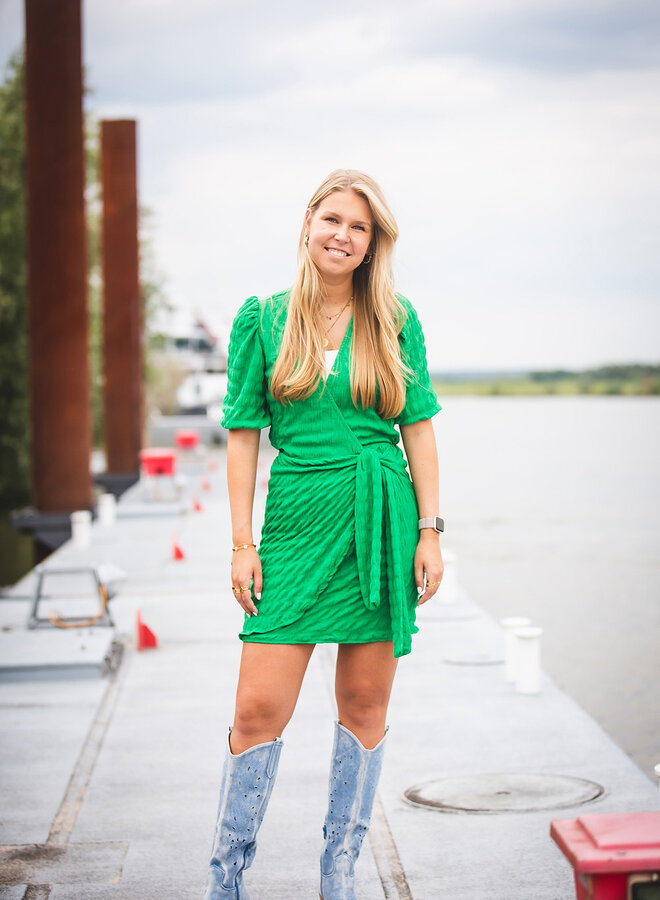 Jurk met overslag sale