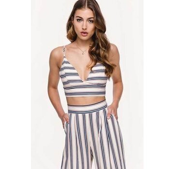 Diesel Let go of stripes - gestreepte crop top