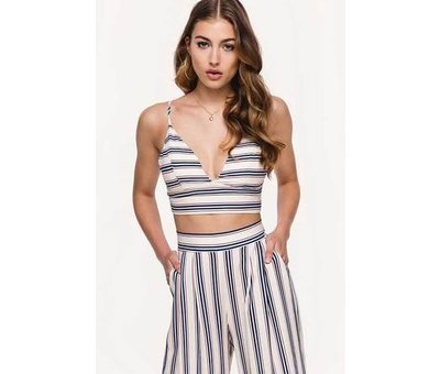 Diesel Let go of stripes - gestreepte crop top