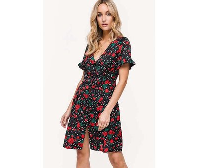 Gap Dotty rose bloemenprint jurk