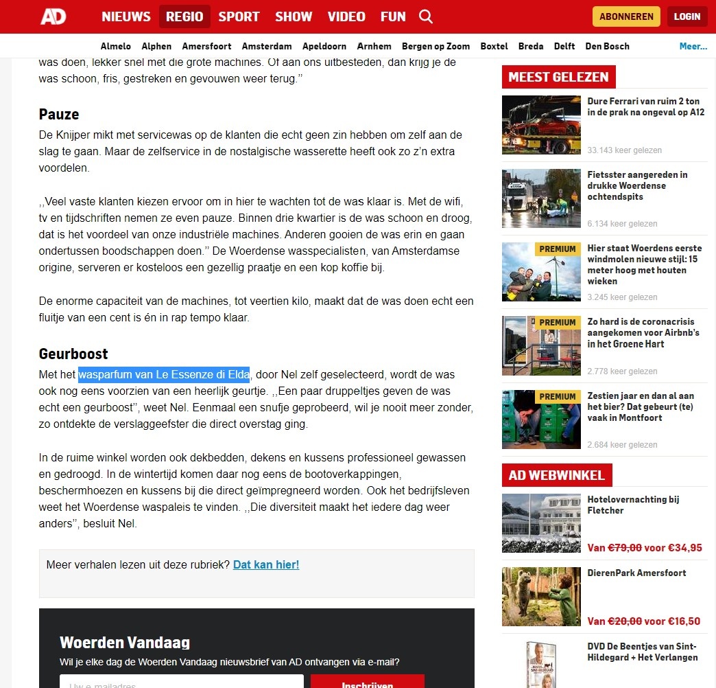 Le Essenze di Elda op AD.nl