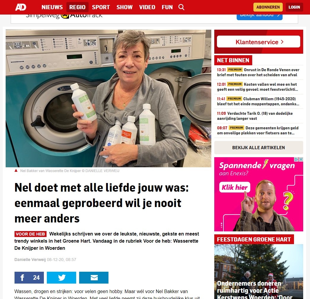 Wasparfum op AD.nl