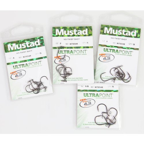 MUSTAD UP NO-TWIST SHOT RIG P/5