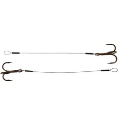 DRAGON TREBLE HOOK STINGERS STEEL LEADER 1X7 SURFSTRAND P/2