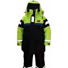 BLUE SKY DRIJFPAK 2 DLG TEAM NORWAY ZWART / GEEL ISO-12402 #XL