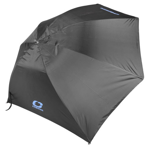 CRESTA FLAT SIDE UMBRELLA BLACK 250 CM