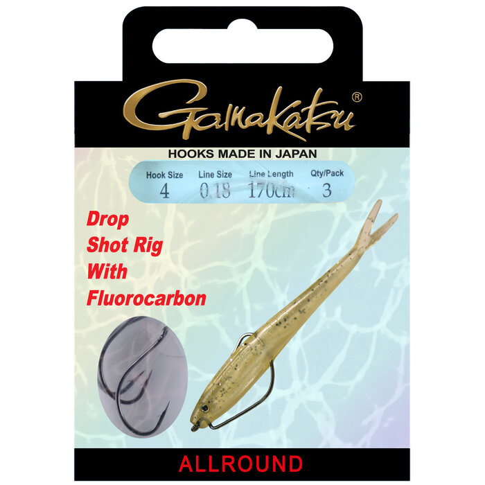 Gamakatsu Bkd-Drop Shot Rig Worm 39 170 Cm P/3