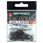 SPRO BARREL SWIVEL+ SAFETY SNAP P/10