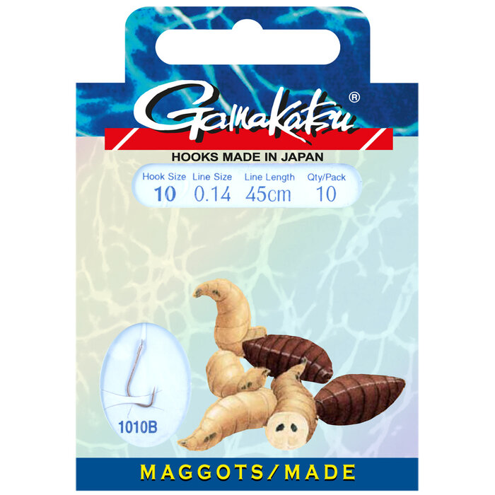Gamakatsu Hook Bks-1010B Maggots 45 Cm P/10 #18 - 0.10 MM