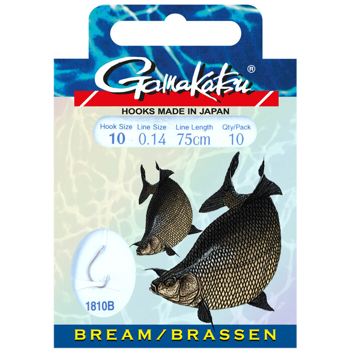 Gamakatsu Hook Bks-1810B Bream Feeder 75 Cm P/10 #16 - 0.12 MM