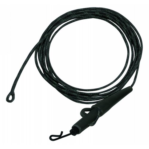 RIGSOLUTIONS FREE-FALL DOUBLE LEADERS WITH FREEDOM LEAD CLIP 40 LB CAMOU BLACK 100 CM