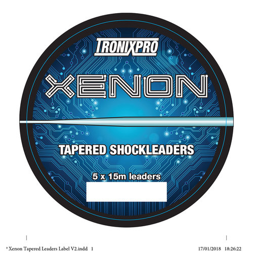 TRONIXPRO XENON TAPERED LEADERS CLEAR 5 X 15 MTR