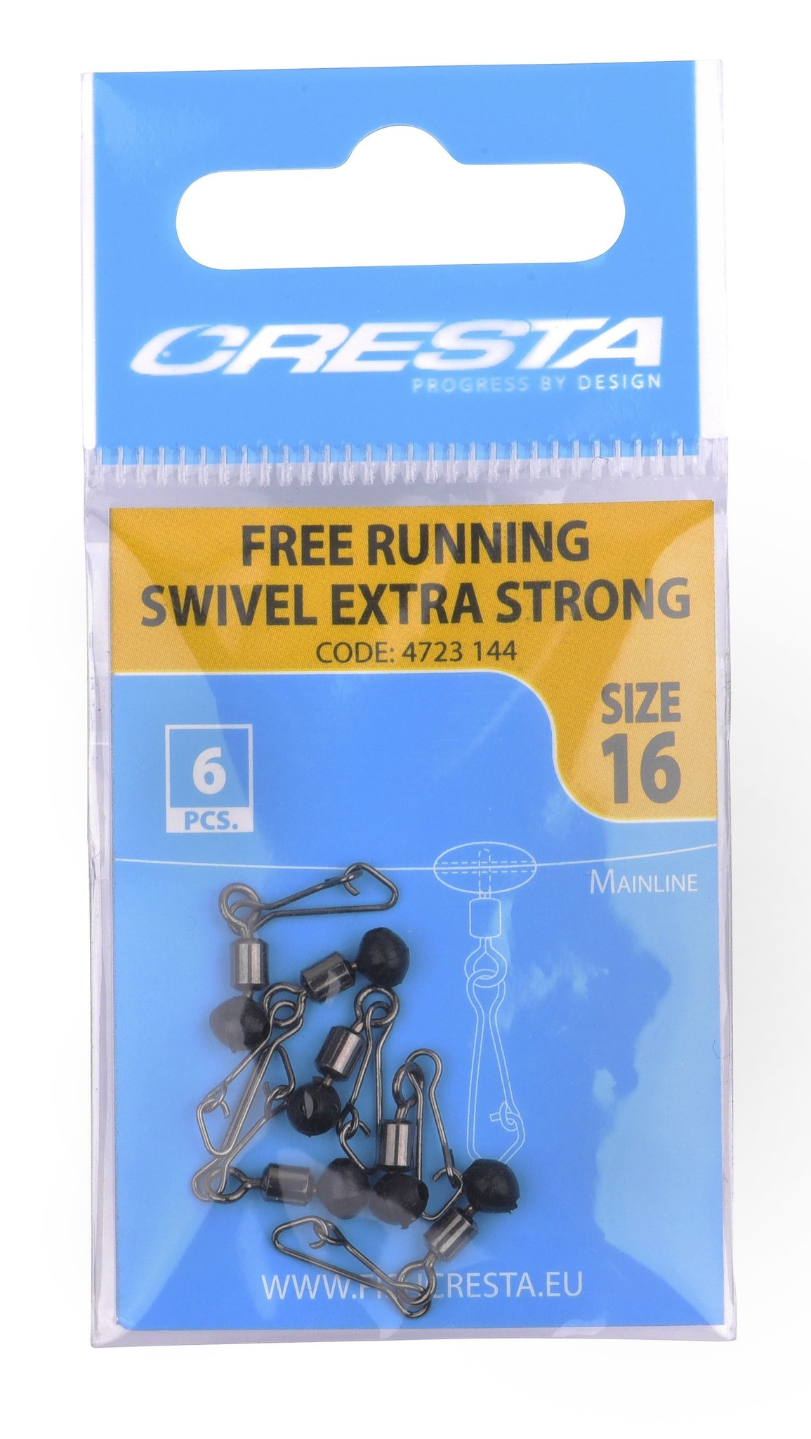 Cresta Free Running Swivels Extra Strong P/6 #16