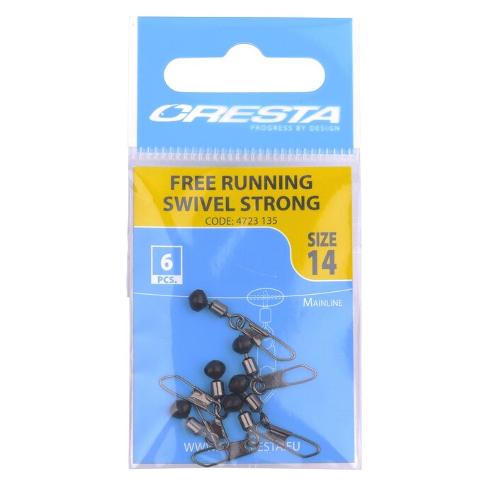 Cresta Free Running Swivels Strong P/6