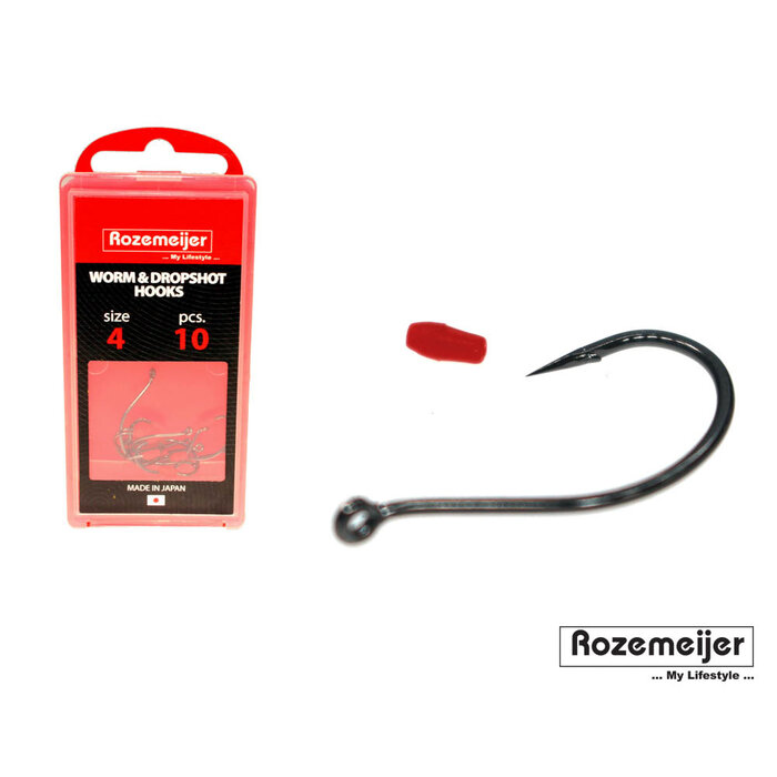 Rozemeijer Worm & Dropshot Hooks P/10 #4