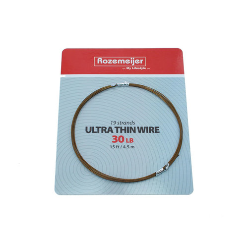 ROZEMEIJER ULTRA THIN WIRE 1X19 - 15 FT 4.5 MTR