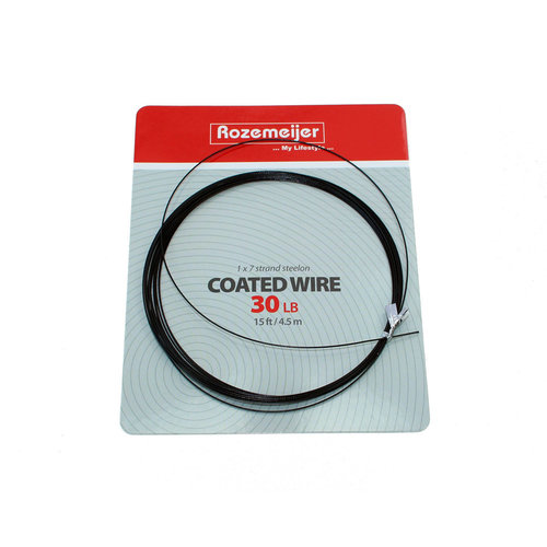ROZEMEIJER COATED WIRE 1X7 - 15 FT - 4.5 MTR 30 LB
