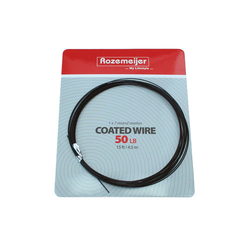 ROZEMEIJER COATED WIRE 1X7 - 15 FT - 4.5 MTR 30 LB