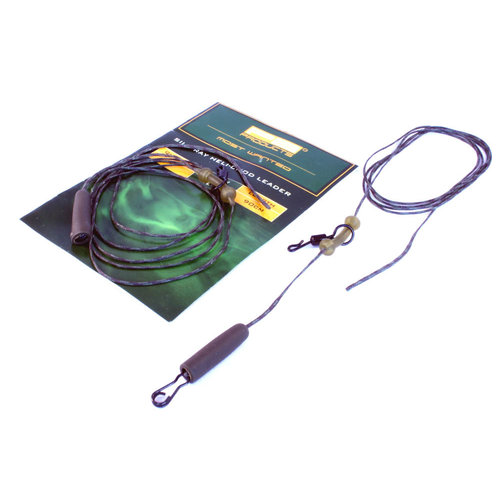 PB SILK RAY HELI-CHOD LEADER 90 CM WEED P/2