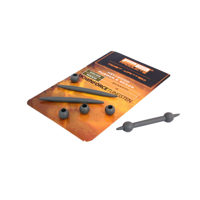 PB Downforce Tungsten Heli-Chod Rubber & Beads Weed P/3