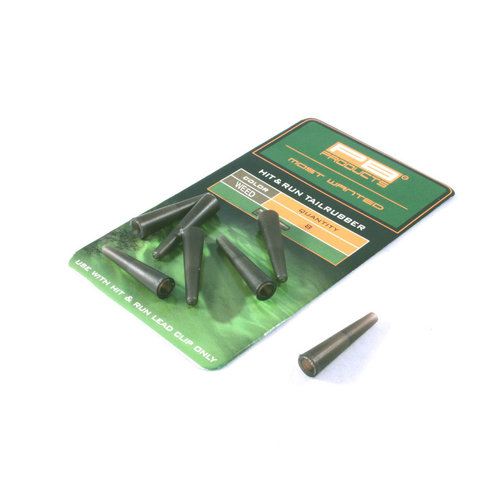 PB HIT & RUN TAILRUBBERS LEADCLIP WEED P/8