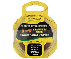 Spro 1 X 7 Brown Coated Wire 20 Mtr