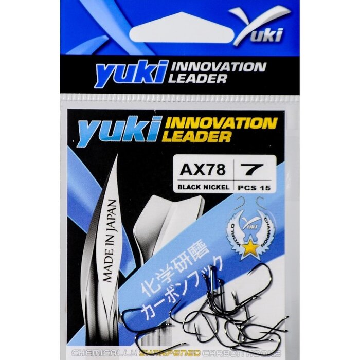 Yuki Hooks Black Nickel Ax78 #6 P/15