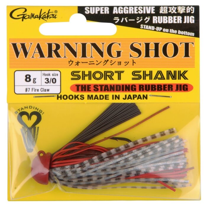 Gamakatsu Rubber Jigs Warning Shot Short Shank #3/0 - 10 Gram