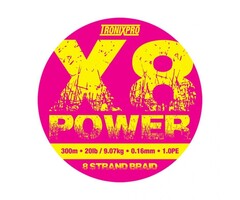 Tronixpro X8 Power Moss Green 300 M 8.0 PE - 0.47 MM - 36.30 KG / 80 LB