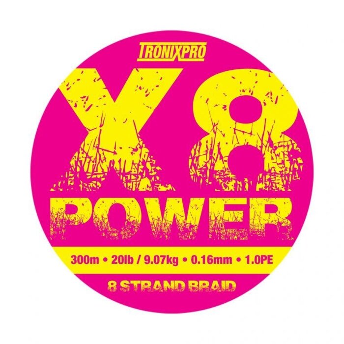 Tronixpro X8 Power Moss Green 300 M 8.0 PE - 0.47 MM - 36.30 KG / 80 LB