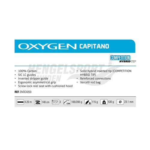 VERCELLI OXYGEN CAPITANO 4.20 M 100 - 200 GRAM