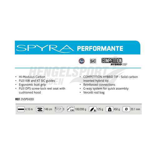 VERCELLI SPYRA PERFORMANTE 4.16 M 100 - 200 GRAM