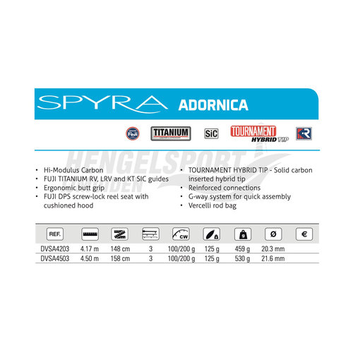 VERCELLI SPYRA ADORNICA 4.50 M 100 - 200 GRAM