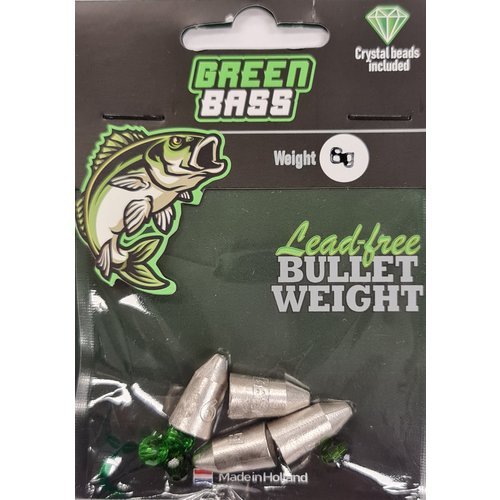 GREEN BASS FISHING LEAD-FREE BULLET WEIGHT