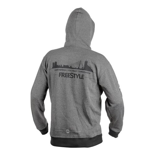 FREESTYLE HOODIE GREY/BLACK