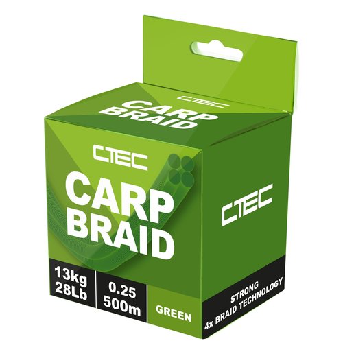 C-TEC CARP BRAID GREEN 500 M