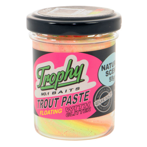 TROPHY BAITS TROUT PASTE FLOATING NATURAL SCENT 55 GRAM