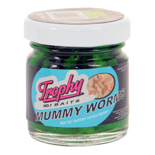 TROPHY BAITS MUMMY WORMS P/25