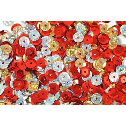 TRONIXPRO SEQUINS 6 MM P/100 MULTICOLOR