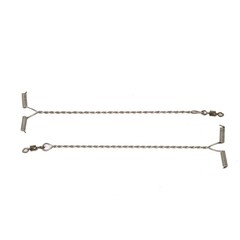 TRONIXPRO RVS WIRE BOOMS WITH SWIVEL 10 CM P/2