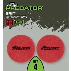 FOX BAIT POPPERS RED X-LARGE