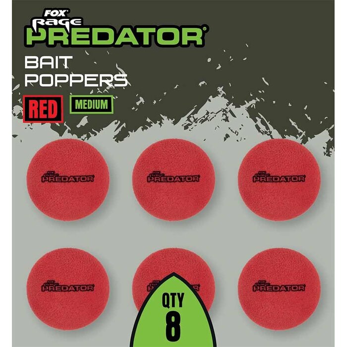 Fox Bait Poppers Red Medium