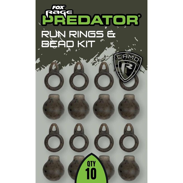 Fox Camo Run Rings & Bead Kit P/10