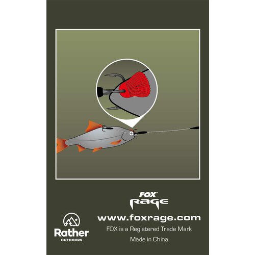 FOX BAIT FINS RED P/25