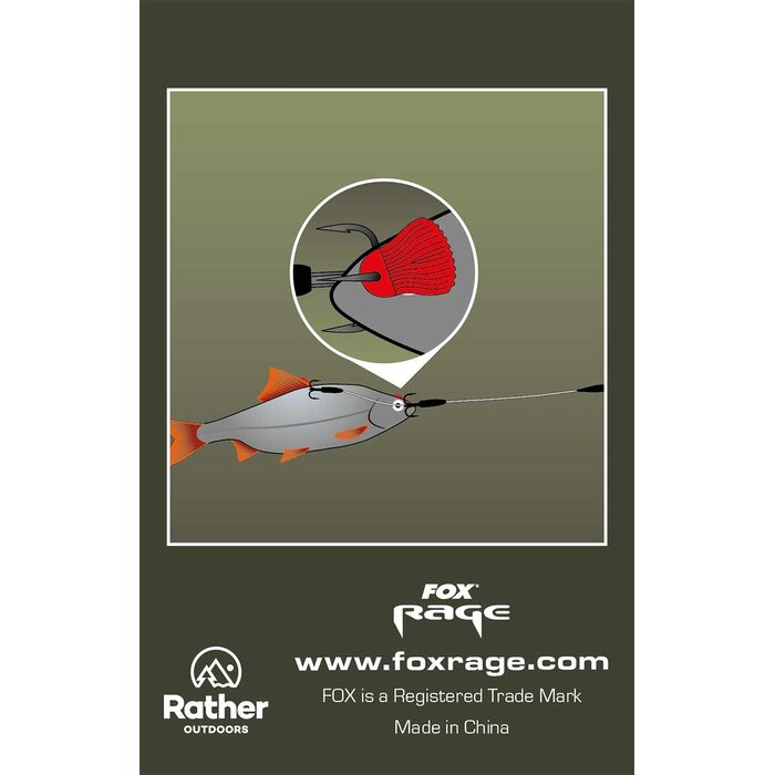 Fox Bait Fins Red P/25