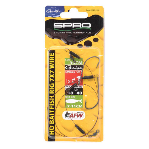 Spro Hd Baitfish Rig 12 Kg 30 Cm 1x Single Hook #2